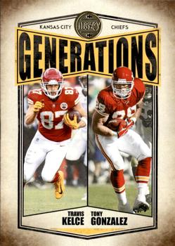 2022 Panini Legacy - Generations #G-9 Tony Gonzalez / Travis Kelce Front
