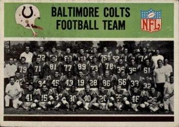 1965 Philadelphia #1 Baltimore Colts Front