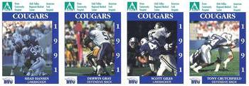 1991 BYU Cougars Safety - Panels #NNO Shad Hansen / Derwin Gray / Scott Giles / Tony Crutchfield Front