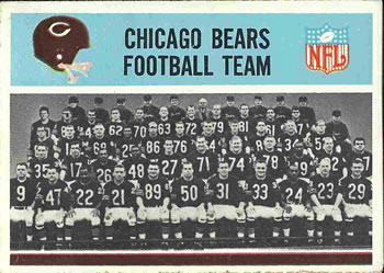 1966 Philadelphia #27 Chicago Bears Front