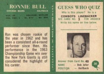 1966 Philadelphia #30 Ron Bull Back