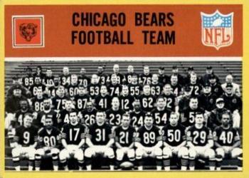 1967 Philadelphia #25 Chicago Bears Front