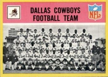 1967 Philadelphia #49 Dallas Cowboys Front