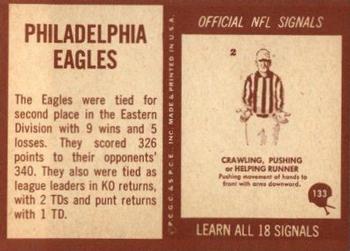 1967 Philadelphia #133 Philadelphia Eagles Back