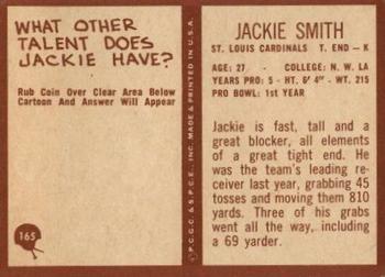 1967 Philadelphia #165 Jackie Smith Back