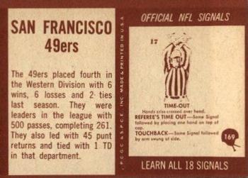 1967 Philadelphia #169 San Francisco 49ers Back