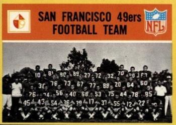 1967 Philadelphia #169 San Francisco 49ers Front