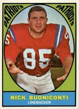 1967 Topps #13 Nick Buoniconti Front
