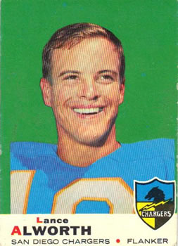 1969 Topps #69 Lance Alworth Front