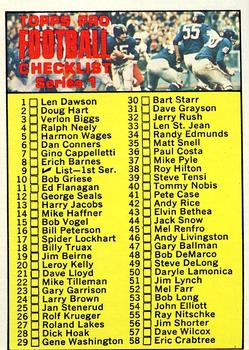 1970 Topps #9 Checklist: 1-132 Front