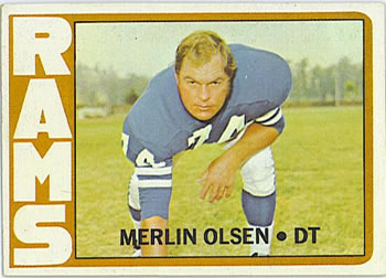 1972 Topps #181 Merlin Olsen Front