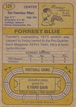 1974 Topps #124 Forrest Blue Back