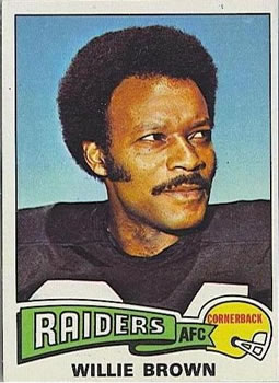 1975 Topps #95 Willie Brown Front