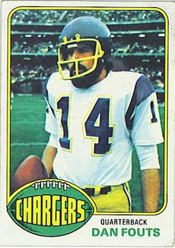 1976 Topps #128 Dan Fouts Front