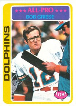 1978 Topps #120 Bob Griese Front