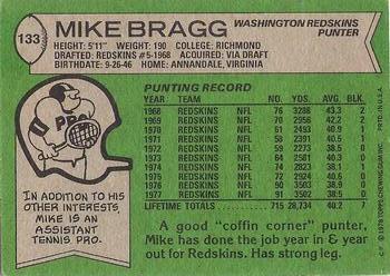 1978 Topps #133 Mike Bragg Back