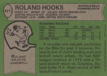 1978 Topps #471 Roland Hooks Back