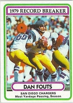 1980 Topps #3 Dan Fouts Front