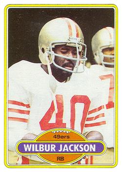 1980 Topps #302 Wilbur Jackson Front