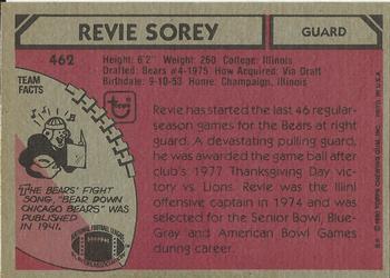 1980 Topps #462 Revie Sorey Back