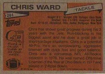 1981 Topps #261 Chris Ward Back