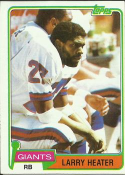 1981 Topps #309 Larry Heater Front