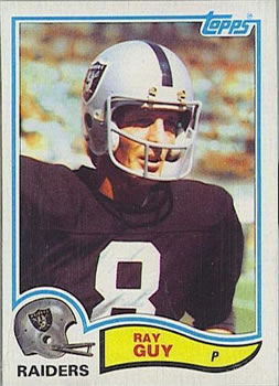 1982 Topps #188 Ray Guy Front