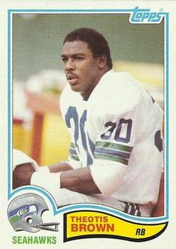 1982 Topps #244 Theotis Brown Front