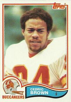 1982 Topps #496 Cedric Brown Front