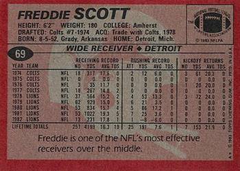 1983 Topps #69 Freddie Scott Back