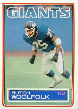 1983 Topps #135 Butch Woolfolk Front