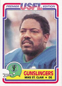 1984 Topps USFL #116 Mike St. Clair Front