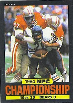 1985 Topps #7 1984 NFC Championship Front