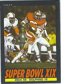 1985 Topps #9 Super Bowl XIX Front