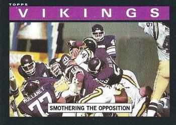 1985 Topps #89 Vikings Team Leaders Front