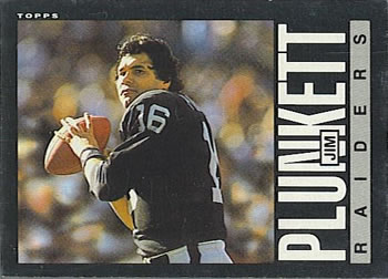 1985 Topps #297 Jim Plunkett Front