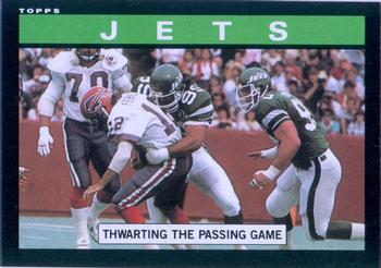 1985 Topps #335 Jets Team Leaders Front