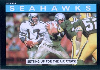 1985 Topps #380 Seahawks Team Leaders Front