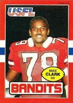 1985 Topps USFL #126 Mike Clark Front