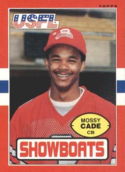 1985 Topps USFL #67 Mossy Cade Front