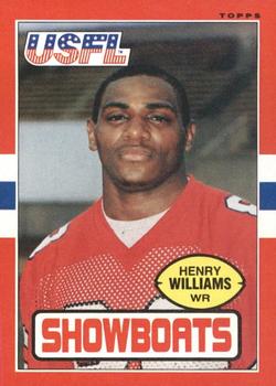 1985 Topps USFL #76 Henry Williams Front