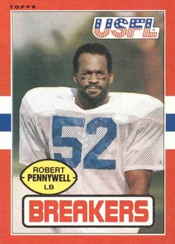 1985 Topps USFL #110 Robert Pennywell Front