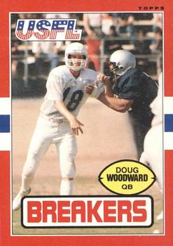 1985 Topps USFL #113 Doug Woodward Front