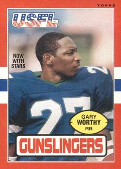 1985 Topps USFL #121 Gary Worthy Front