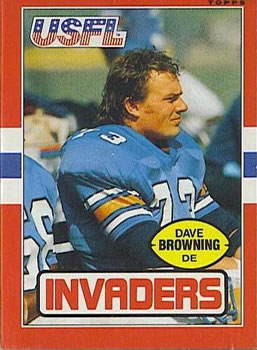 1985 Topps USFL #91 Dave Browning Front