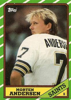 1986 Topps #344 Morten Andersen Front