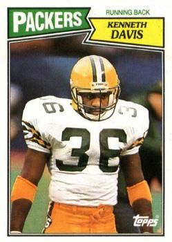 1987 Topps #352 Kenneth Davis Front