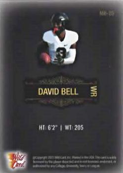 2022 Wild Card Matte - Black #MB-28 David Bell Back
