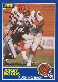 1989 Score #63 Ickey Woods Front