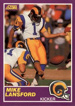 1989 Score Supplemental #344S Mike Lansford  Front